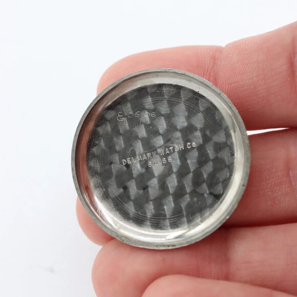 Vintage 34mm Delmark Men's Mechanical Chronograph Wristwatch Venus 188 Swiss - Picture 6 of 7